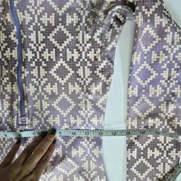 Nike Pro Aztec Hyperwarm purple half zip long sleeve sz XS - Picture 7 of 9